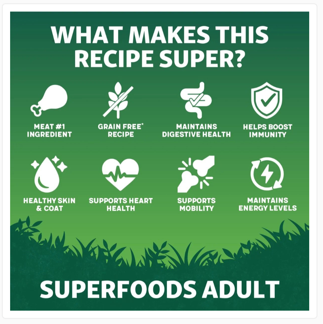 Harringtons Adult Grain Free Superfoods Chicken & Veg 12kg