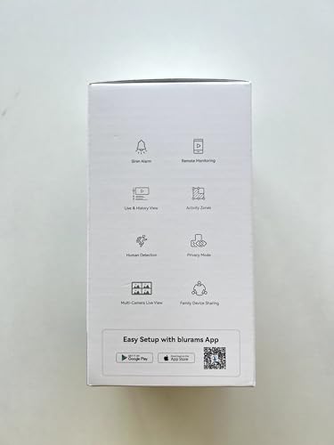 blurams Pet Camera 2K, Indoor Camera, Dog Camera, 360° Home Security Camera, Night Vision, Motion Tracking, 2-Way Talk, Cloud&SD, APP Control, Works with Alexa