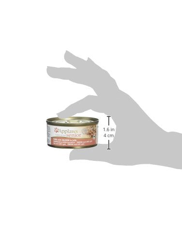 Applaws Natural Senior Wet Cat Food, Chicken in a Soft Mousse 70g Tin (Pack of 24 x 70g Tins)