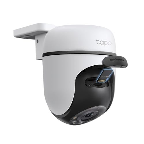 Tapo TC40 Pan/Tilt Smart Security Outdoor Camera, Full HD, 360° Smart Person Detection Motion Tracking, Color Night Vision, WiFi Camera No Monthly Fee, Two-Way Talk, IP65, Works with Alexa & Google