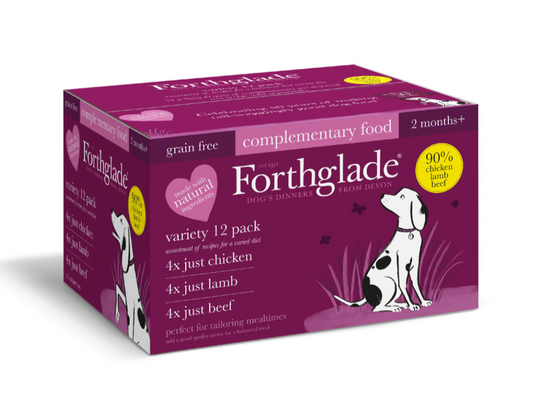 Forthglade Adult Just Grain Free Multicase Trays 12 x 395g