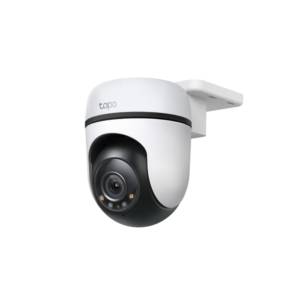 Tapo TC40 Pan/Tilt Smart Security Outdoor Camera, Full HD, 360° Smart Person Detection Motion Tracking, Color Night Vision, WiFi Camera No Monthly Fee, Two-Way Talk, IP65, Works with Alexa & Google
