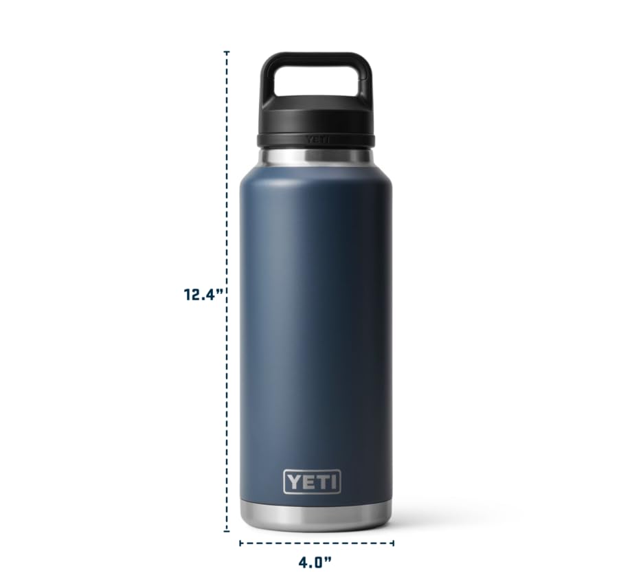 YETI Rambler Bottle Chug, Vaccum Insulated Stainless Steel Bottle with Leakproof Chug Cap, 46 oz (1.4 L)