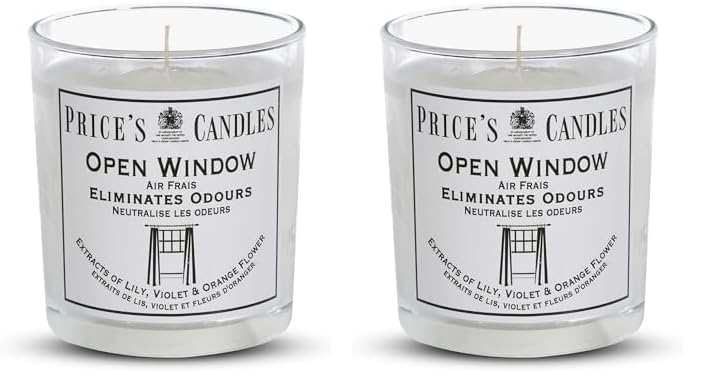 Price's - Household Pet Jar Candle - Odour Eliminating Candle - Made With Orange, Lemon & Thyme Extracts - Clean, Fresh, Quality Fragrance - Long Lasting Scent