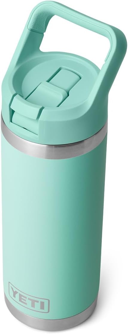 YETI Rambler C Straw Bottle, Stainless Steel Vacuum Insulated Bottle with Straw Cap, 18 oz (532 ml)