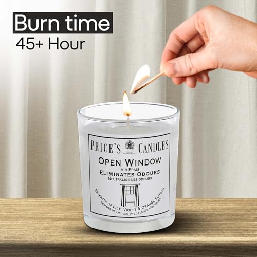 Price's - Household Pet Jar Candle - Odour Eliminating Candle - Made With Orange, Lemon & Thyme Extracts - Clean, Fresh, Quality Fragrance - Long Lasting Scent
