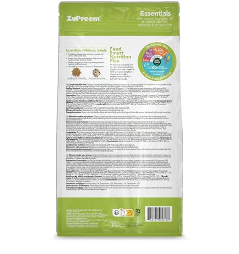 ZuPreem Fruitblend Complete Bird Food for Small Birds - 1kg