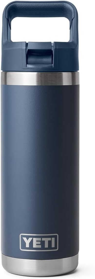 YETI Rambler C Straw Bottle, Stainless Steel Vacuum Insulated Bottle with Straw Cap, 18 oz (532 ml)