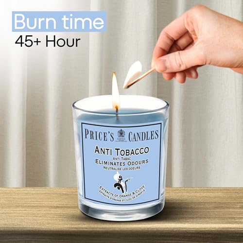 Price's - Household Pet Jar Candle - Odour Eliminating Candle - Made With Orange, Lemon & Thyme Extracts - Clean, Fresh, Quality Fragrance - Long Lasting Scent
