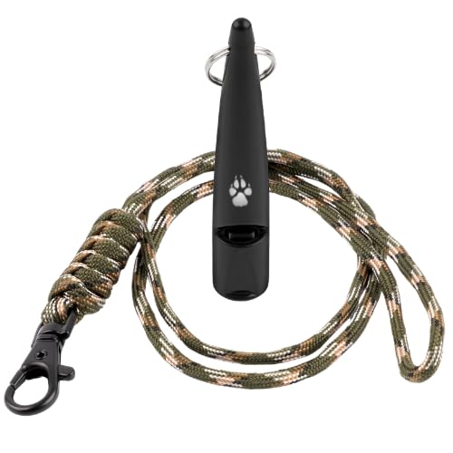 TDL Gun Dog Training Whistle with Lanyard - Dog Whistle with Loud, Solid Tone & Far Reaching Sound - Ideal High-Frequency Long-Distance Dog Recall Whistle for Most Breeds