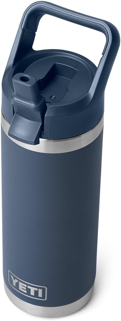 YETI Rambler C Straw Bottle, Stainless Steel Vacuum Insulated Bottle with Straw Cap, 18 oz (532 ml)