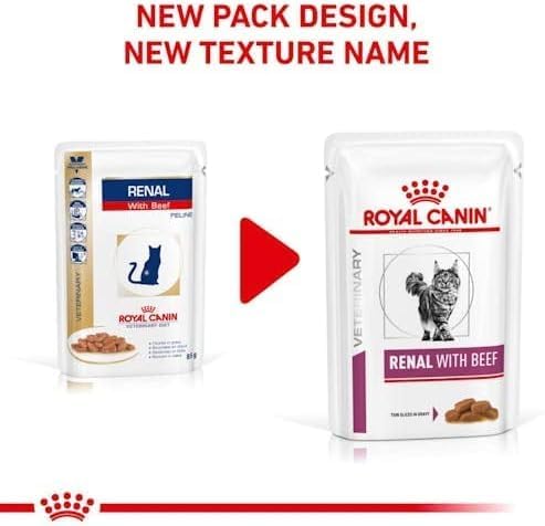 ROYAL CANIN Renal Veterinary Health Nutrition Cat Food Wet Chicken 48 x 85g pouches