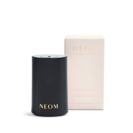 NEOM – Portable Wellbeing Pod Mini Essential Oil Diffuser Black | Rechargeable USB & Waterless | Aromatherapy Oil Diffuser for Small Space | Gift | Mother's Day