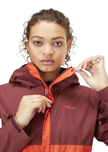 Rab Women's Downpour Eco Waterproof Breathable Jacket for Hiking, Trekking, & Climbing