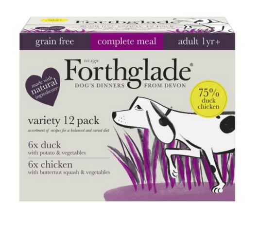 Forthglade Adult Complete Grain Free Duo Chicken & Duck 12 x 395g