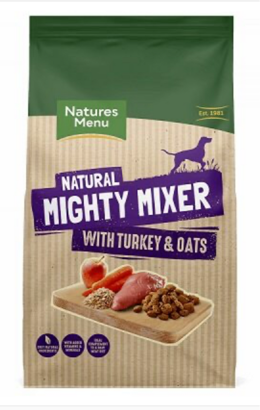 Natures Menu Mighty Mixer Turkey & Oats 2kg
