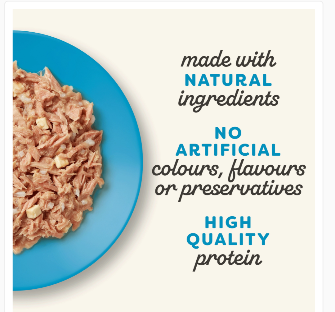 Applaws Cat Tuna Fillets with Cheese in Broth 70g Tin x 1
