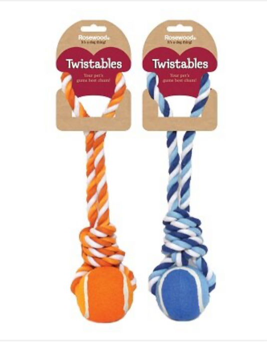 Rosewood Twistables Tennis Ball Tug