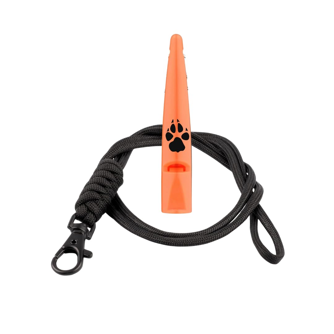 TDL Gun Dog Training Whistle with Lanyard - Dog Whistle with Loud, Solid Tone & Far Reaching Sound - Ideal High-Frequency Long-Distance Dog Recall Whistle for Most Breeds