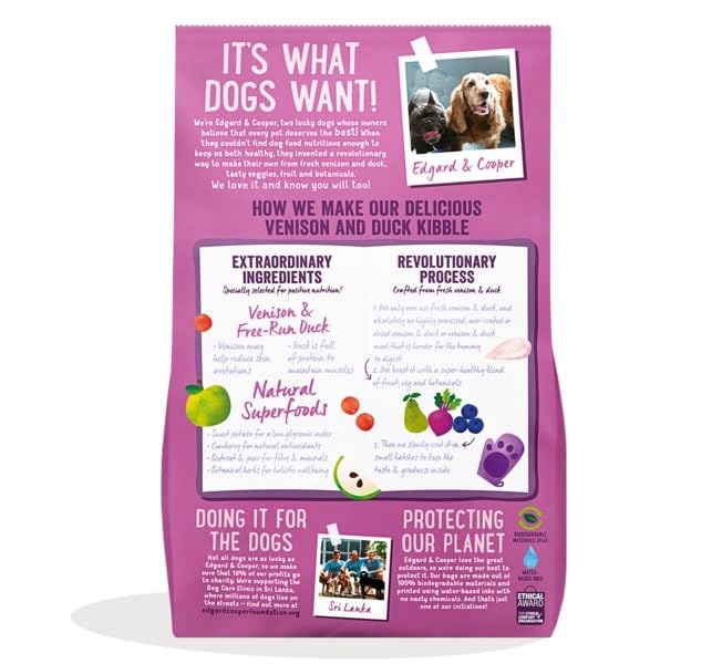 Edgard Cooper Grain Free Dog Food Dry, Natural Kibble Dry Dog Food for Adults, Gluten-Free, Hypoallergenic, with Fresh Meat & Amino Acids