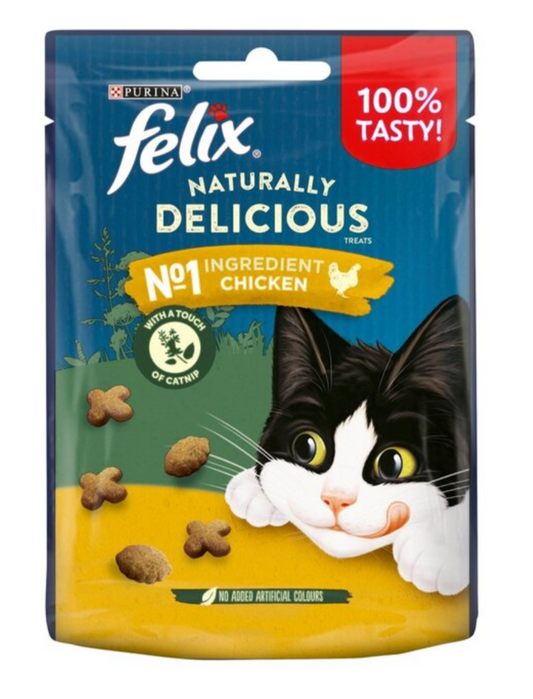 Felix Naturally Delicious Chicken Cat Treats 50g