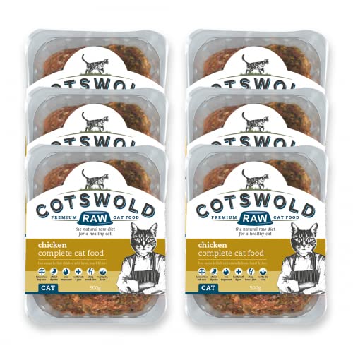 Cotswold RAW Complete Cat, Raw Cat Food, GWF Nutrition, Premium British Meat Raw Food for All Cats, Frozen Cat Meal, Mixed Mince – 6kg