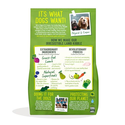 Edgard Cooper Grain Free Dog Food Dry, Natural Kibble Dry Dog Food for Adults, Gluten-Free, Hypoallergenic, with Fresh Meat & Amino Acids