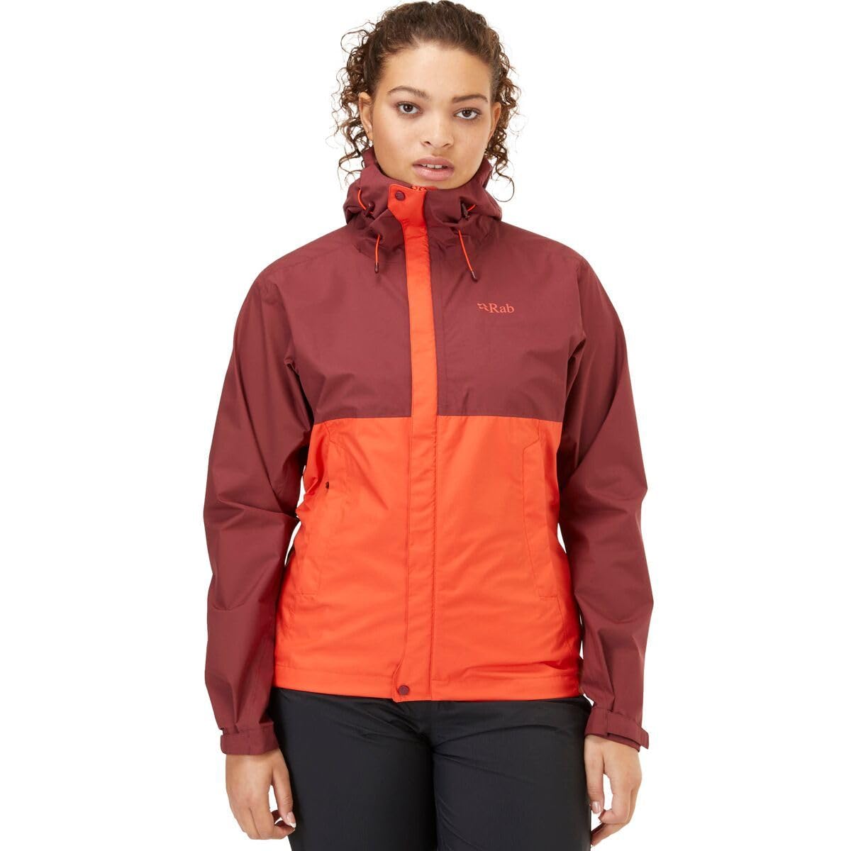 Rab Women's Downpour Eco Waterproof Breathable Jacket for Hiking, Trekking, & Climbing