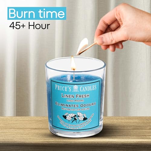 Price's - Household Pet Jar Candle - Odour Eliminating Candle - Made With Orange, Lemon & Thyme Extracts - Clean, Fresh, Quality Fragrance - Long Lasting Scent