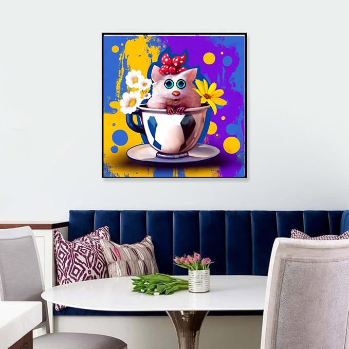 cdsnxore Diamond Painting Kits for Adults, Animal Cow Diamond Art Kits for Adults Beginners, Diamond Arts Kits for Home Wall Decor 12 x 12 Inch (286)