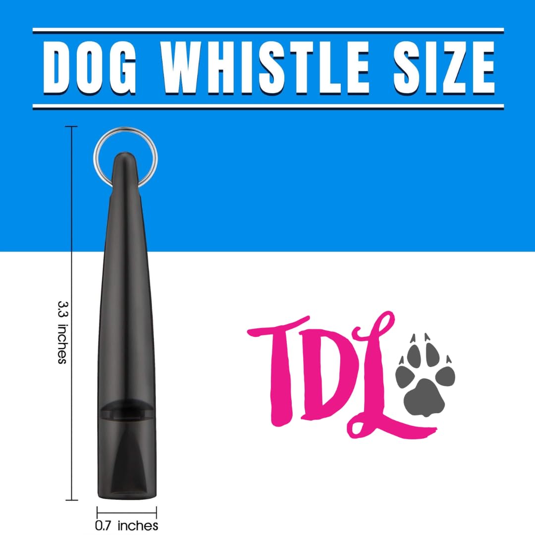 TDL Gun Dog Training Whistle with Lanyard - Dog Whistle with Loud, Solid Tone & Far Reaching Sound - Ideal High-Frequency Long-Distance Dog Recall Whistle for Most Breeds