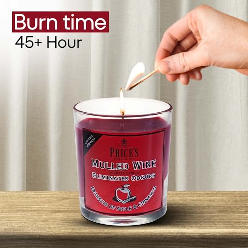 Price's - Household Pet Jar Candle - Odour Eliminating Candle - Made With Orange, Lemon & Thyme Extracts - Clean, Fresh, Quality Fragrance - Long Lasting Scent