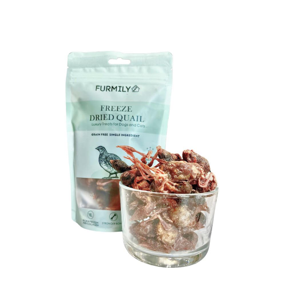 Freeze-Dried Chicken Pet Treats by FURMILY 40g, for Cat & Dog, Food Topper, Natrual, No Additive, 100% Chicken, Freeze-dried to protect nutrition, High protein, Healthy, Easy Digestion