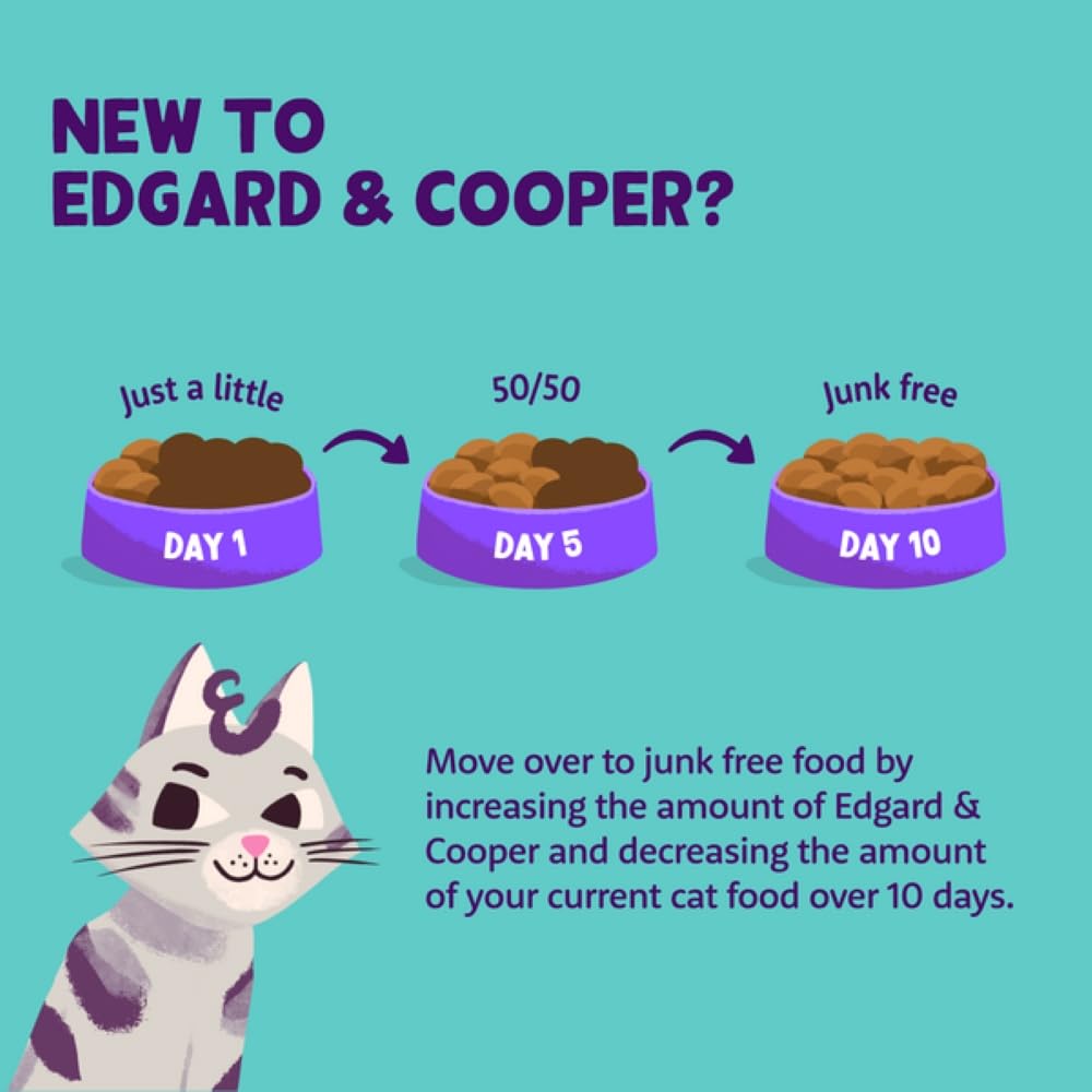 Edgard Cooper Grain Free Wet Cat Food Pate for Adult Cats (Salmon&Chicken 16 x 85g), Natural Cat Food in Cup for Sterilized or Active Cats, Fresh Meat, No Added Sugar