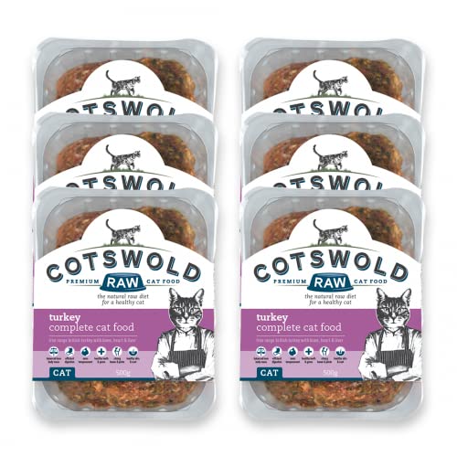 Cotswold RAW Complete Cat, Raw Cat Food, GWF Nutrition, Premium British Meat Raw Food for All Cats, Frozen Cat Meal, Mixed Mince – 6kg