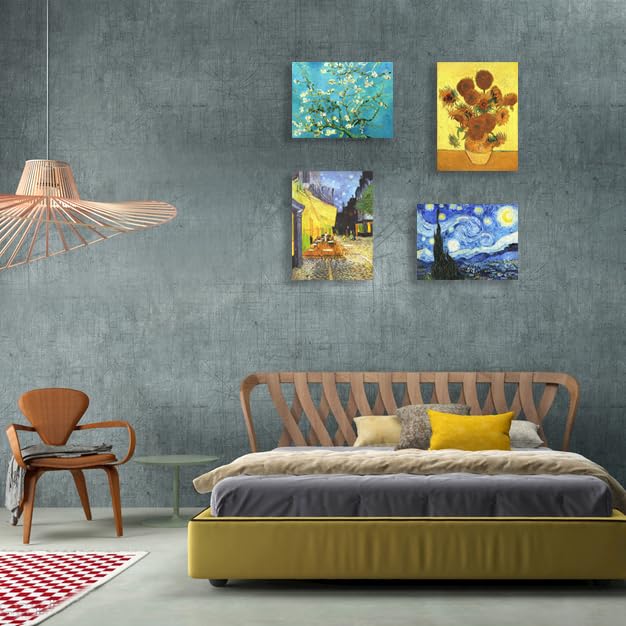 Muzagroo Art 5D Diamond Painting Kits for Adults, DIY Diamond Art Kits for Beginners, Turtle Diamond Dot Kits Gem Arts and Crafts for Living Room, Gem Painting Bedroom 4 PCS Wall Art