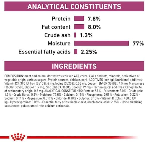 ROYAL CANIN Renal Veterinary Health Nutrition Cat Food Wet Chicken 48 x 85g pouches