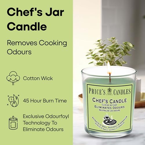 Price's - Household Pet Jar Candle - Odour Eliminating Candle - Made With Orange, Lemon & Thyme Extracts - Clean, Fresh, Quality Fragrance - Long Lasting Scent