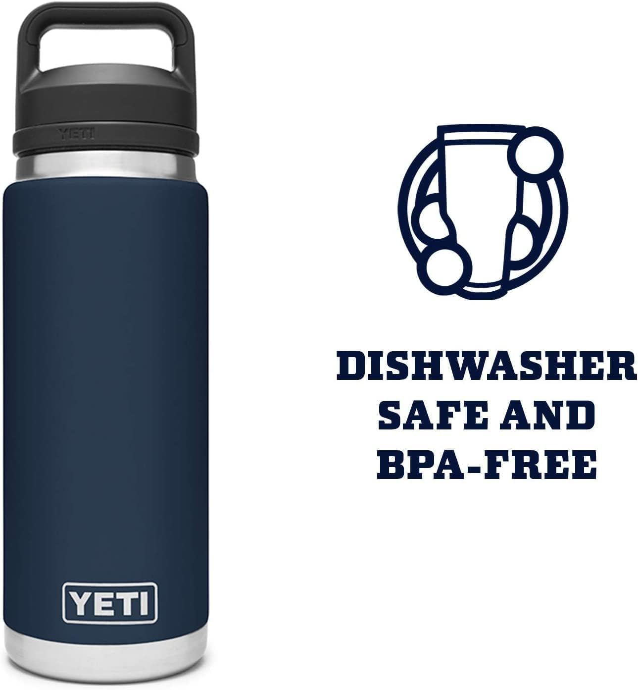 YETI Rambler Bottle Chug, Vaccum Insulated Stainless Steel Bottle with Leakproof Chug Cap, 26 oz (769 ml)