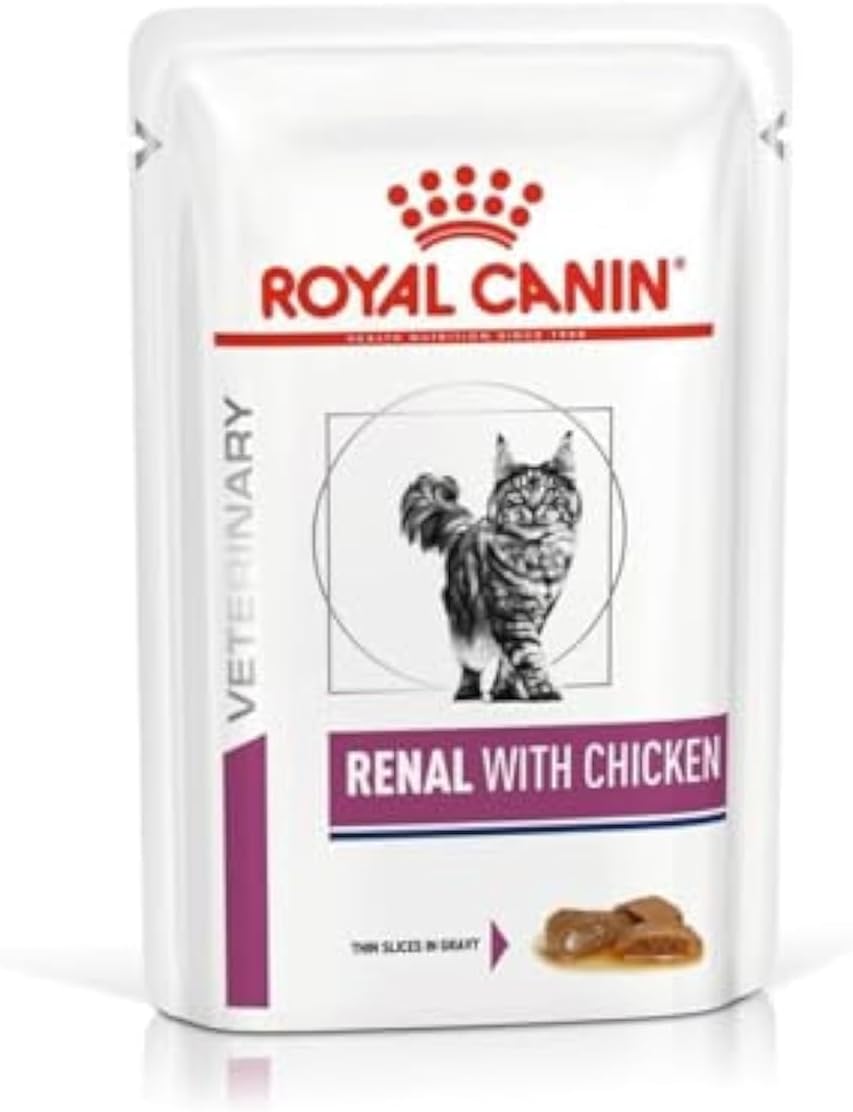 ROYAL CANIN Renal Veterinary Health Nutrition Cat Food Wet Chicken 48 x 85g pouches
