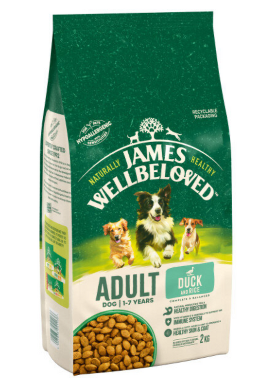 James Wellbeloved Adult Duck & Rice 2kg