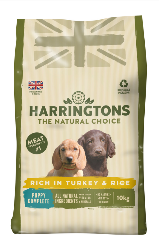 Harringtons Puppy rich in Turkey & Rice 10kg