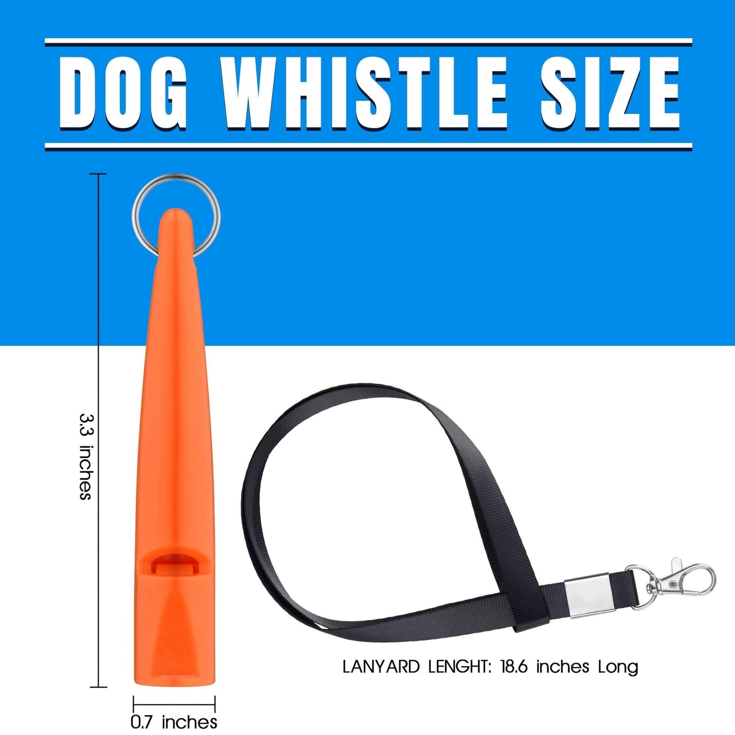 TDL Gun Dog Training Whistle with Lanyard - Dog Whistle with Loud, Solid Tone & Far Reaching Sound - Ideal High-Frequency Long-Distance Dog Recall Whistle for Most Breeds