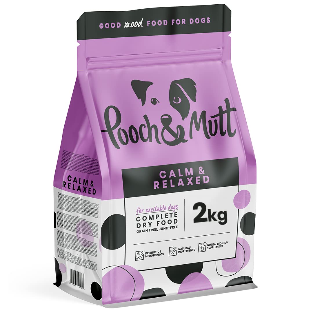 Pooch & Mutt - Calm & Relaxed, Complete Dry Dog Food (Grain Free), Turkey and Sweet Potato