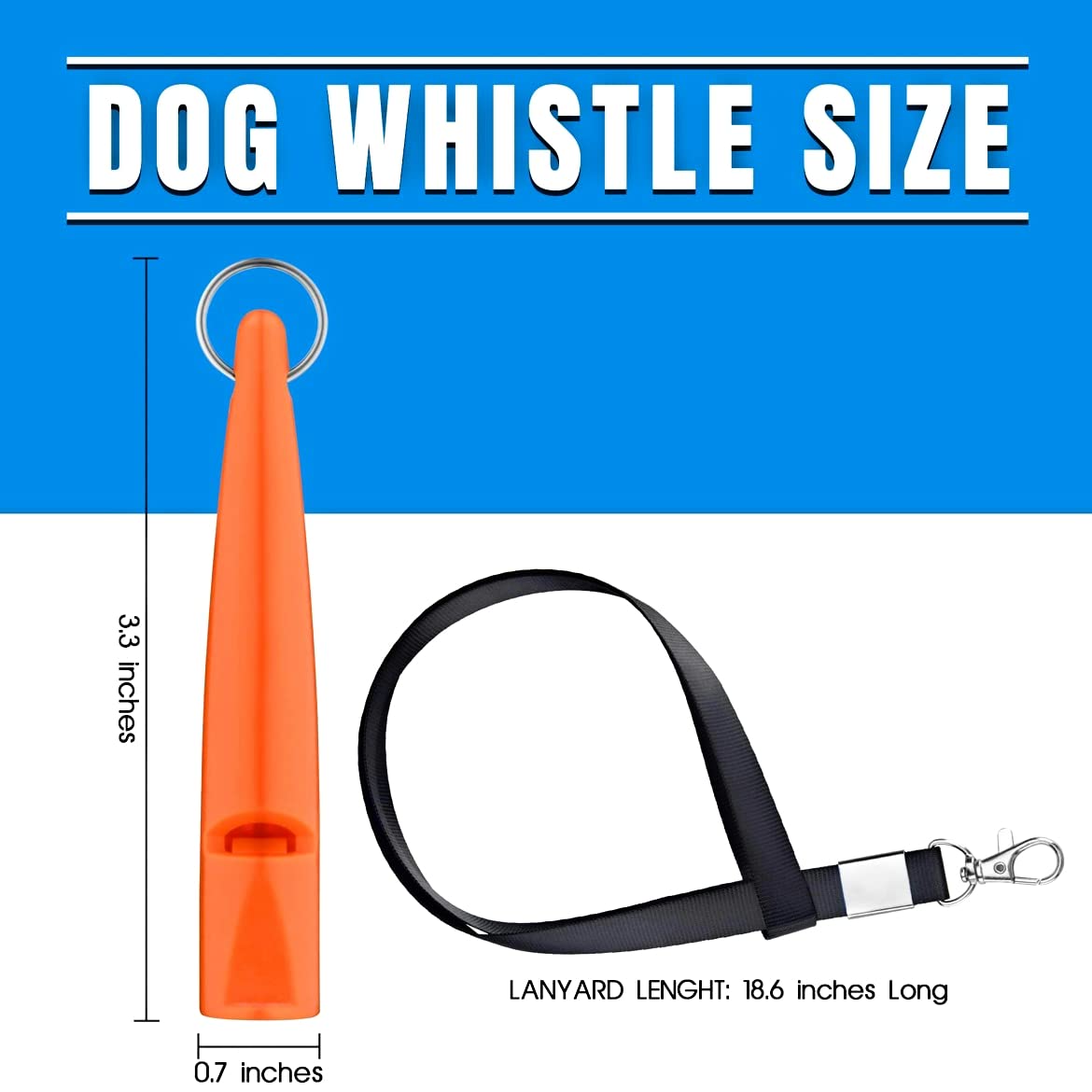 TDL Gun Dog Training Whistle with Lanyard - Dog Whistle with Loud, Solid Tone & Far Reaching Sound - Ideal High-Frequency Long-Distance Dog Recall Whistle for Most Breeds