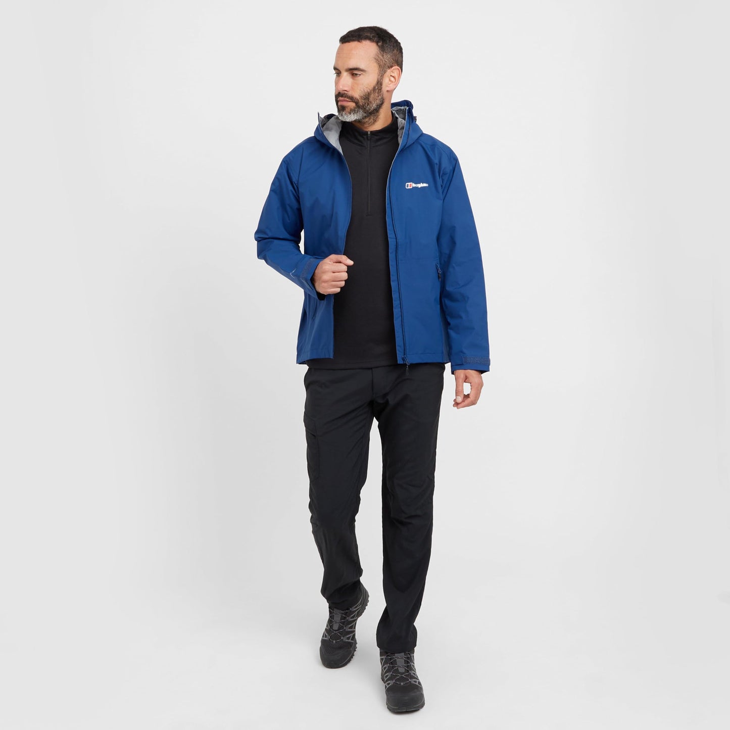 Berghaus Men’s Stormcloud Waterproof Jacket with Adjustable Hood and Drawcord Hem, Breathable, Lightweight & Durable Technical Raincoat, Ideal for Walking, Hiking & Outdoor Recreation