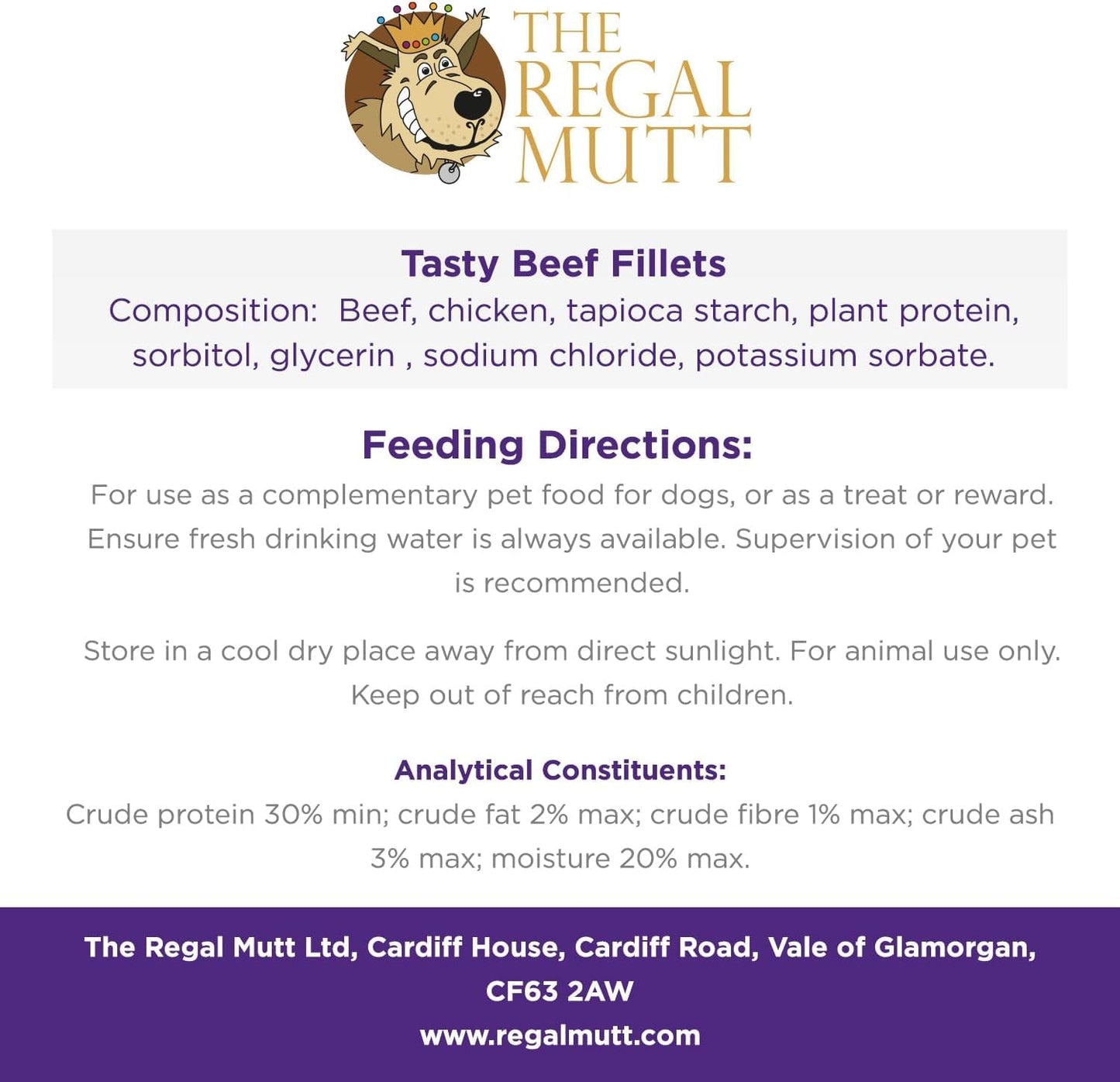 The Regal Mutt - Chewy Duck Fillets - 1kg Bag