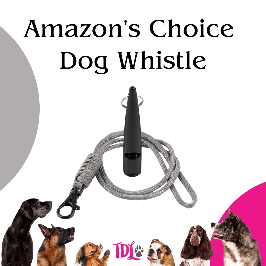 TDL Gun Dog Training Whistle with Lanyard - Dog Whistle with Loud, Solid Tone & Far Reaching Sound - Ideal High-Frequency Long-Distance Dog Recall Whistle for Most Breeds
