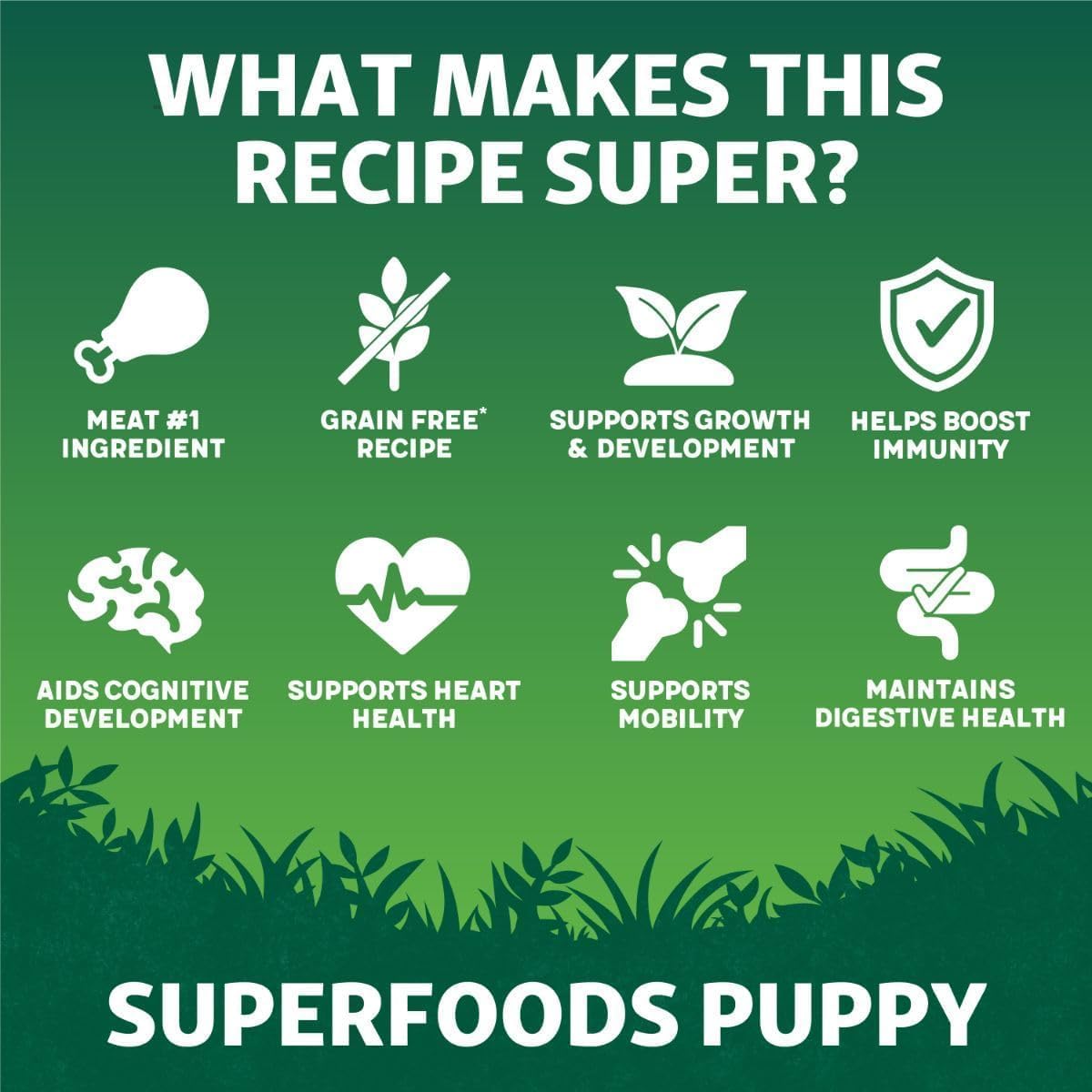 Harringtons Superfoods Puppy Complete Grain Free Hypoallergenic Chicken with Veg Dry Dog Food 10kg - Made with All Natural Ingredients, Packaging may vary