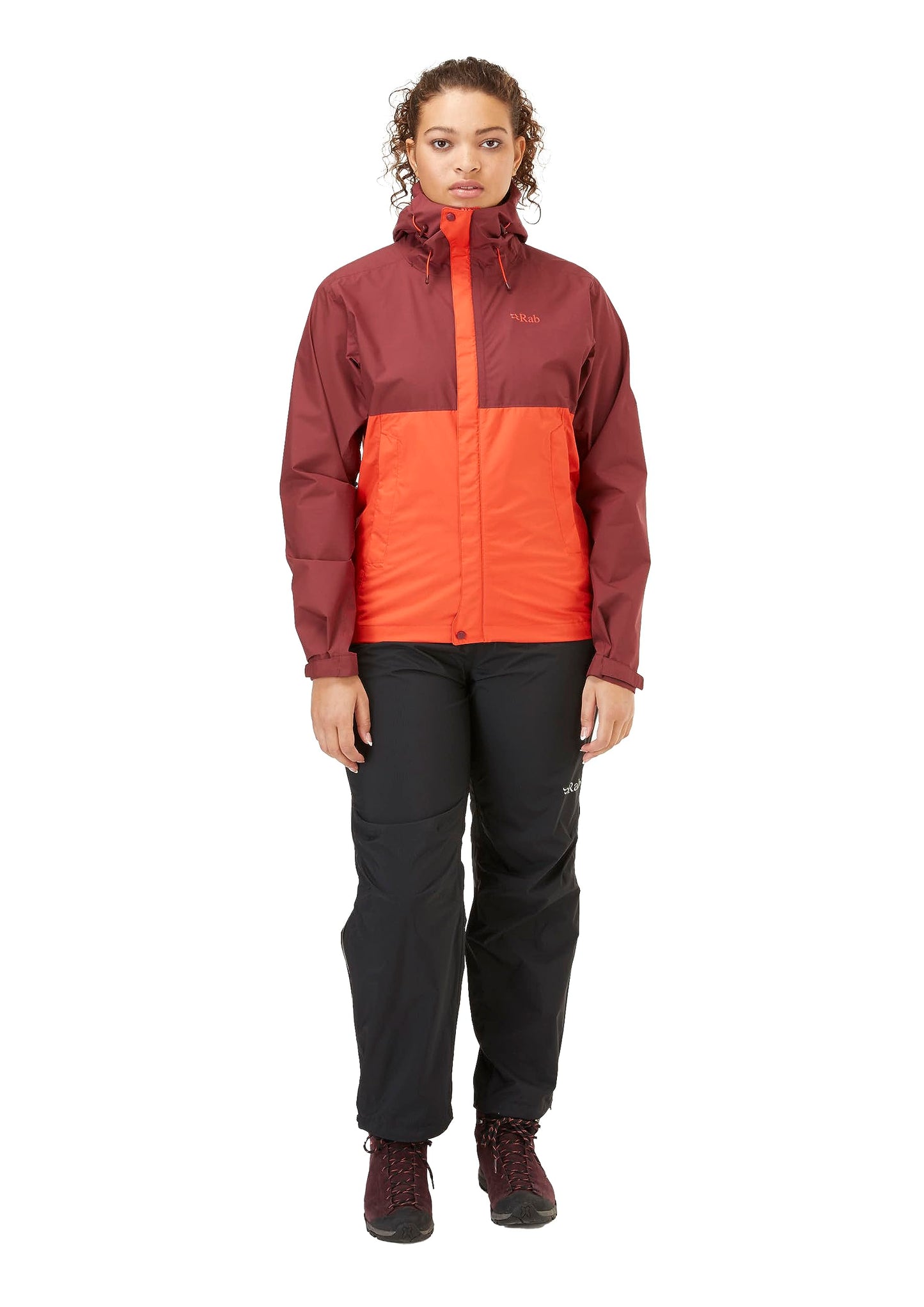 Rab Women's Downpour Eco Waterproof Breathable Jacket for Hiking, Trekking, & Climbing